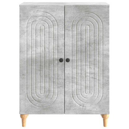 Dressoir Betongrijs 66 x 34,5 x 90 cm Bewerkt hout