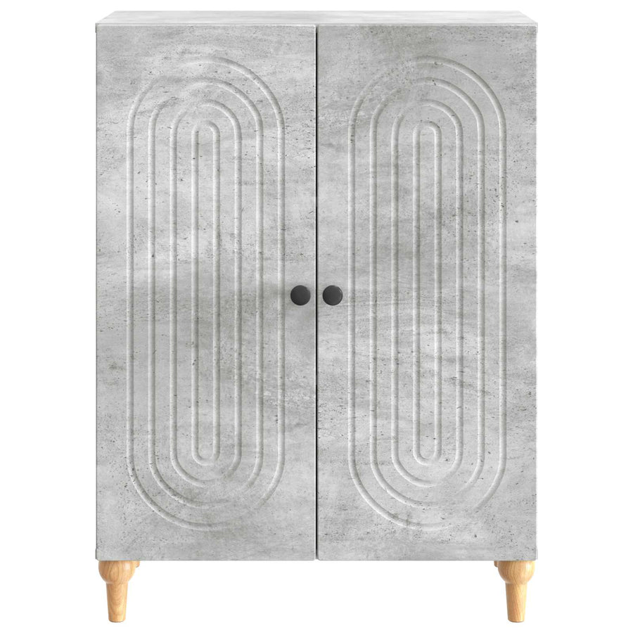 Dressoir Betongrijs 66 x 34,5 x 90 cm Bewerkt hout