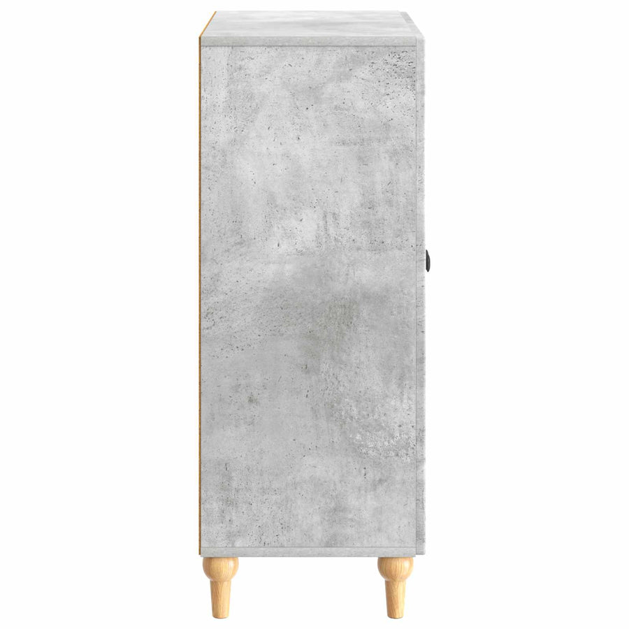 Dressoir Betongrijs 66 x 34,5 x 90 cm Bewerkt hout