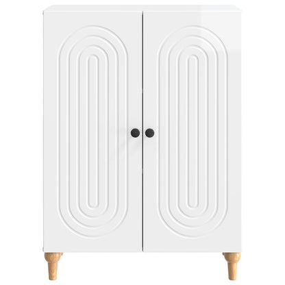 Dressoir Hoogglans Wit 66 x 34,5 x 90 cm Bewerkt hout