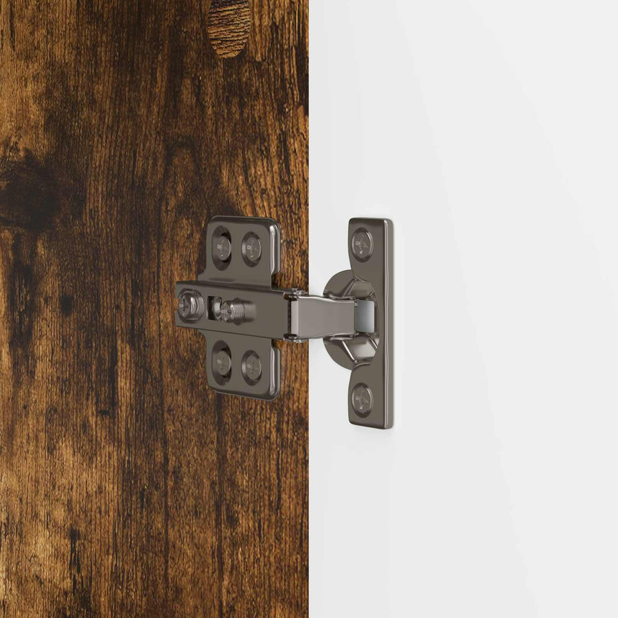 Dressoir Gerookt eiken 66 x 34,5 x 90 cm Bewerkt hout