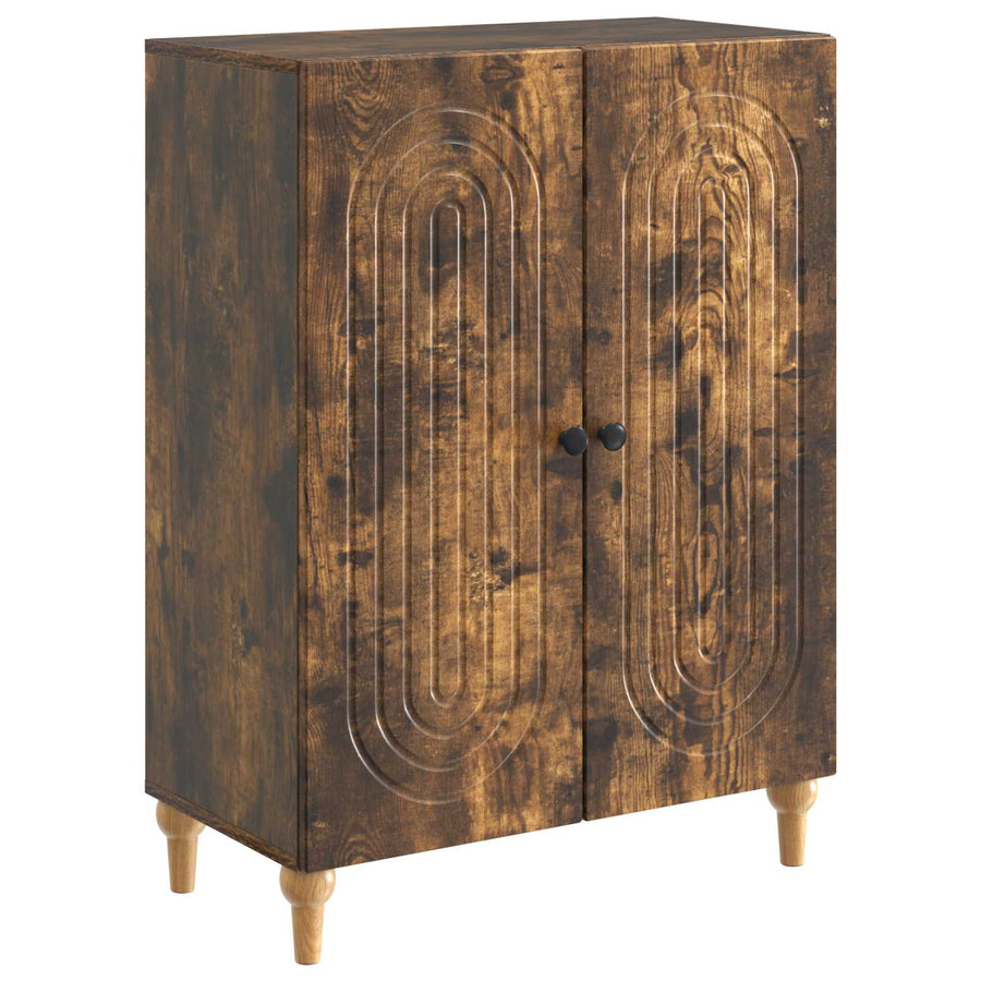 Dressoir Gerookt eiken 66 x 34,5 x 90 cm Bewerkt hout