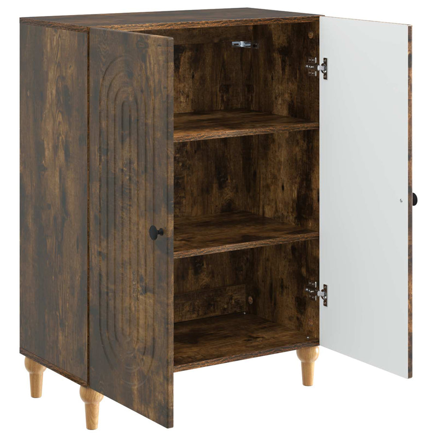 Dressoir Gerookt eiken 66 x 34,5 x 90 cm Bewerkt hout
