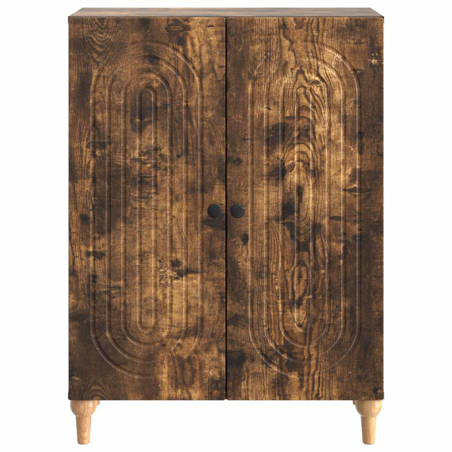 Dressoir Gerookt eiken 66 x 34,5 x 90 cm Bewerkt hout