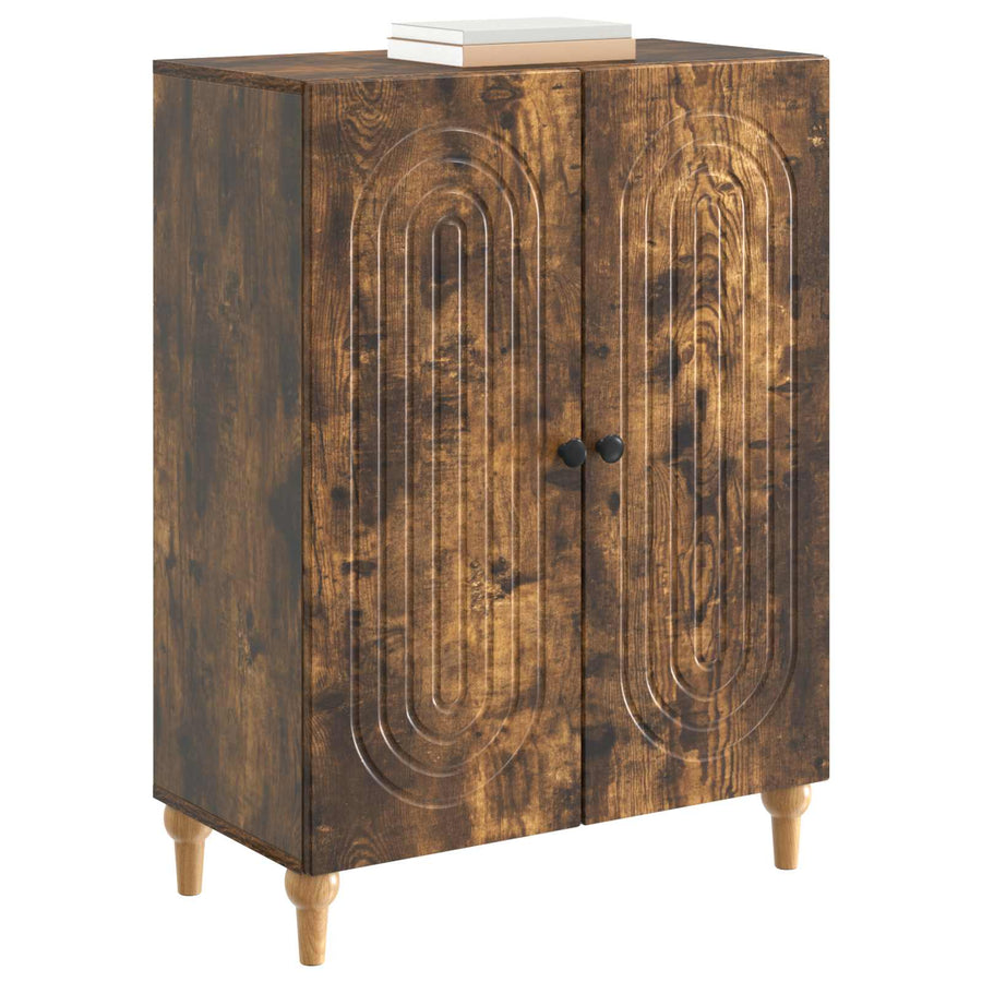 Dressoir Gerookt eiken 66 x 34,5 x 90 cm Bewerkt hout