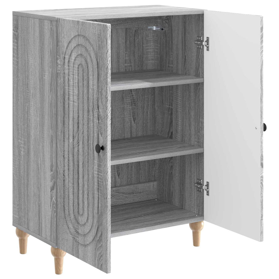 Dressoir Grijs sonoma 66 x 34,5 x 90 cm Bewerkt hout