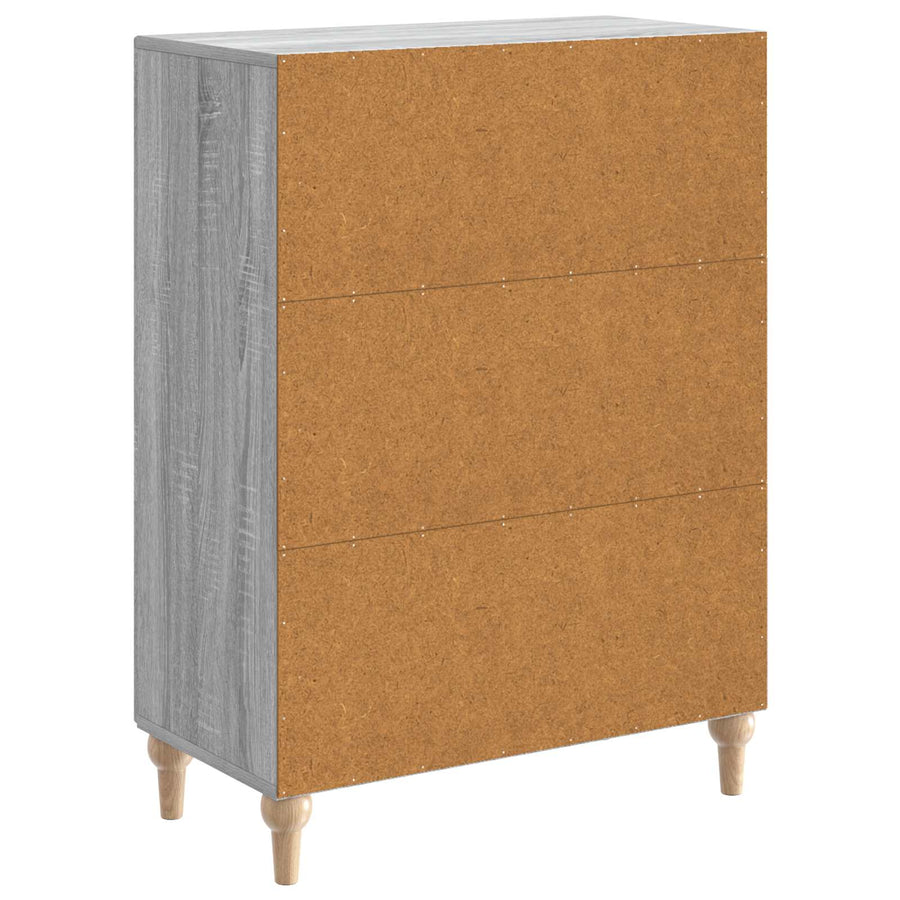 Dressoir Grijs sonoma 66 x 34,5 x 90 cm Bewerkt hout