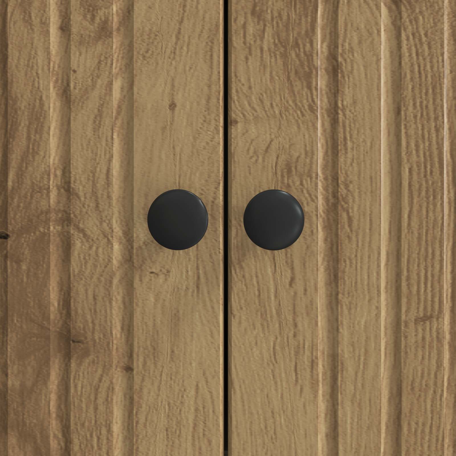 Dressoir Artisanaal eiken 66 x 34,5 x 90 cm Bewerkt hout