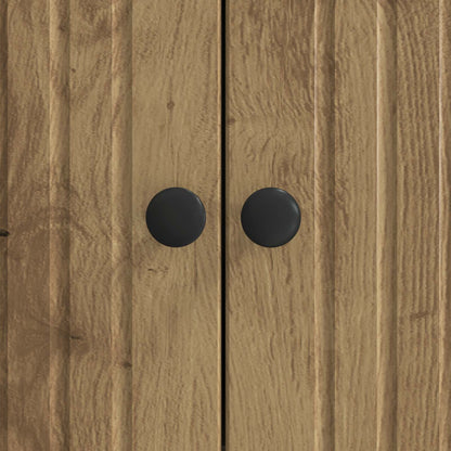 Dressoir Artisanaal eiken 66 x 34,5 x 90 cm Bewerkt hout