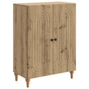 Dressoir bewerkt hout 66x34,5x90 cm Artisanaal eiken