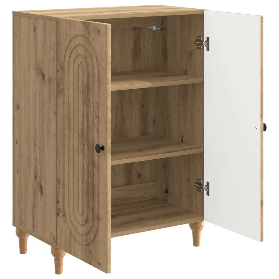Dressoir Artisanaal eiken 66 x 34,5 x 90 cm Bewerkt hout