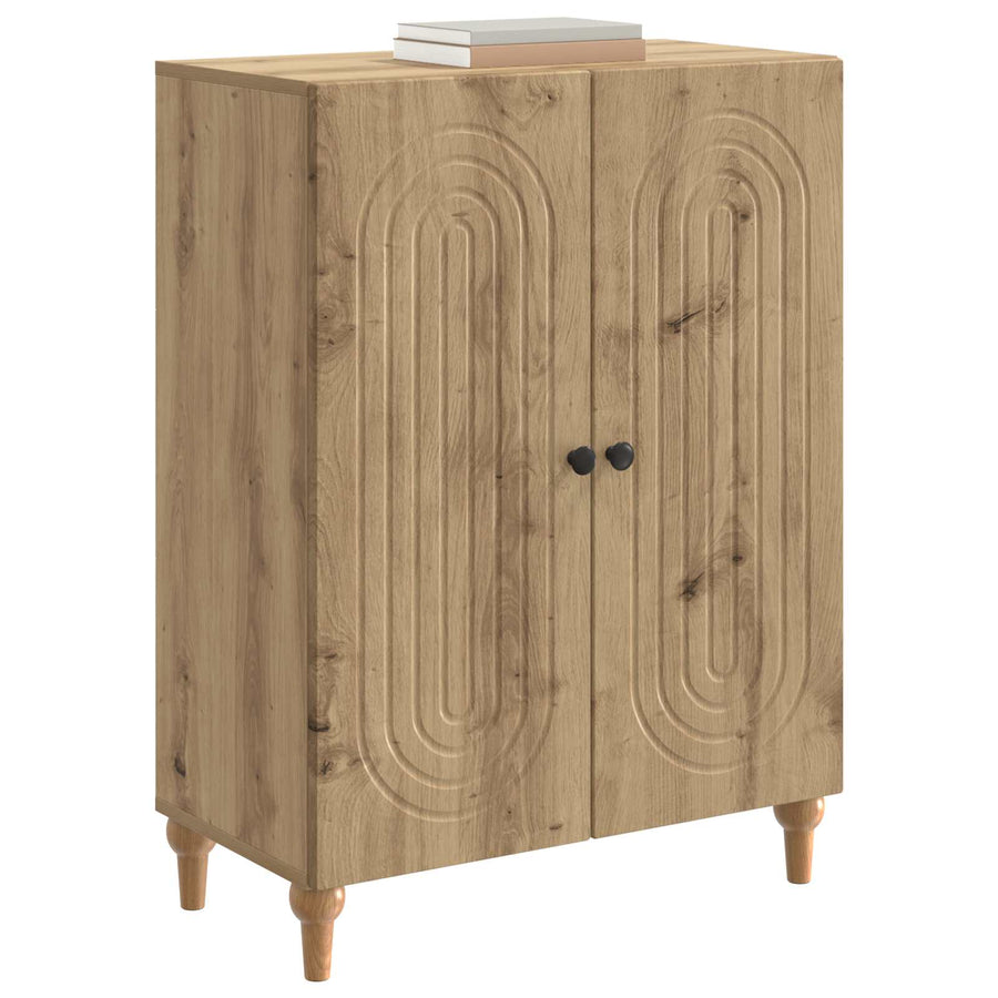 Dressoir Artisanaal eiken 66 x 34,5 x 90 cm Bewerkt hout