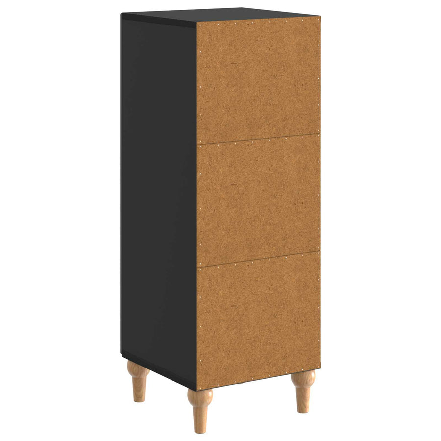 Dressoir Zwart 33 x 34,5 x 90 cm Bewerkt hout