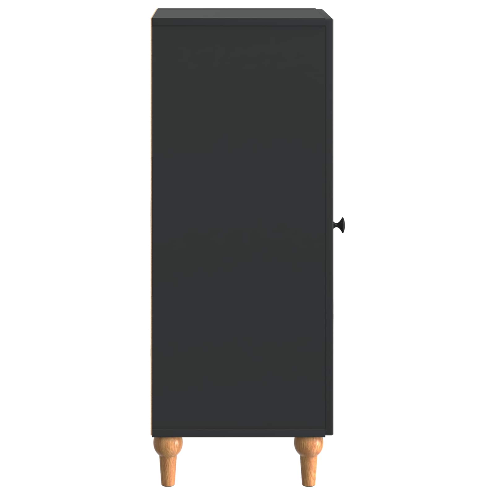 Dressoir Zwart 33 x 34,5 x 90 cm Bewerkt hout