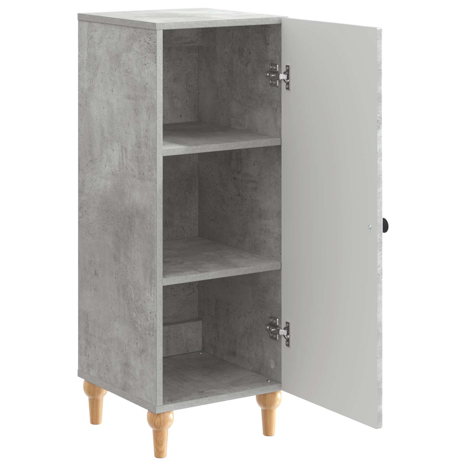 Dressoir Betongrijs 33 x 34,5 x 90 cm Bewerkt hout