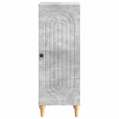 Dressoir Betongrijs 33 x 34,5 x 90 cm Bewerkt hout