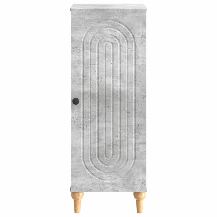 Dressoir Betongrijs 33 x 34,5 x 90 cm Bewerkt hout