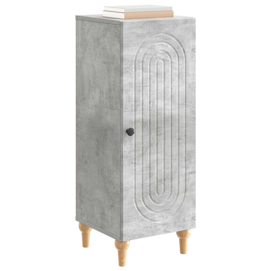 Dressoir Betongrijs 33 x 34,5 x 90 cm Bewerkt hout