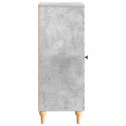 Dressoir Betongrijs 33 x 34,5 x 90 cm Bewerkt hout