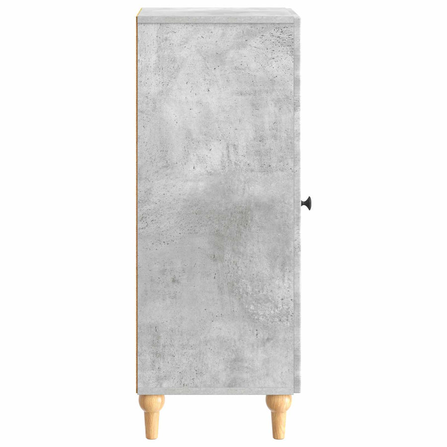 Dressoir Betongrijs 33 x 34,5 x 90 cm Bewerkt hout