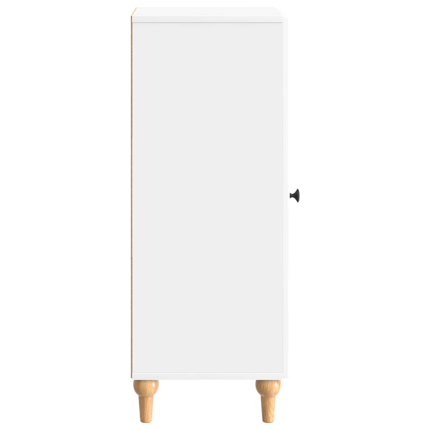 Dressoir Hoogglans Wit 33 x 34,5 x 90 cm Bewerkt hout