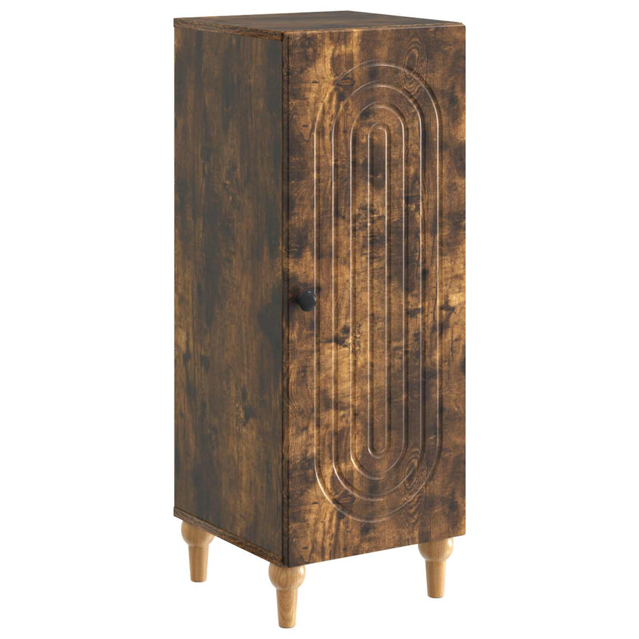 Dressoir Gerookt eiken 33 x 34,5 x 90 cm Bewerkt hout