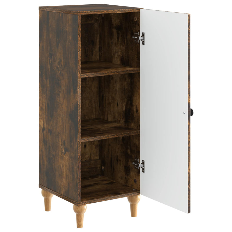 Dressoir Gerookt eiken 33 x 34,5 x 90 cm Bewerkt hout