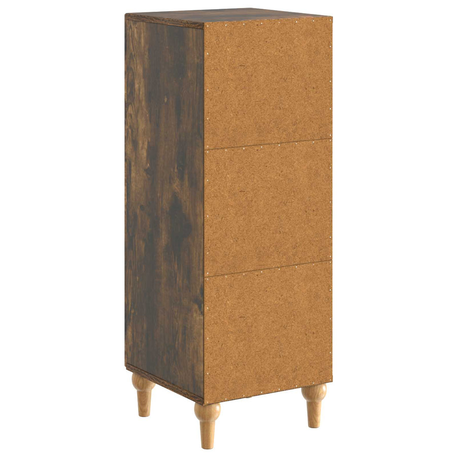 Dressoir Gerookt eiken 33 x 34,5 x 90 cm Bewerkt hout