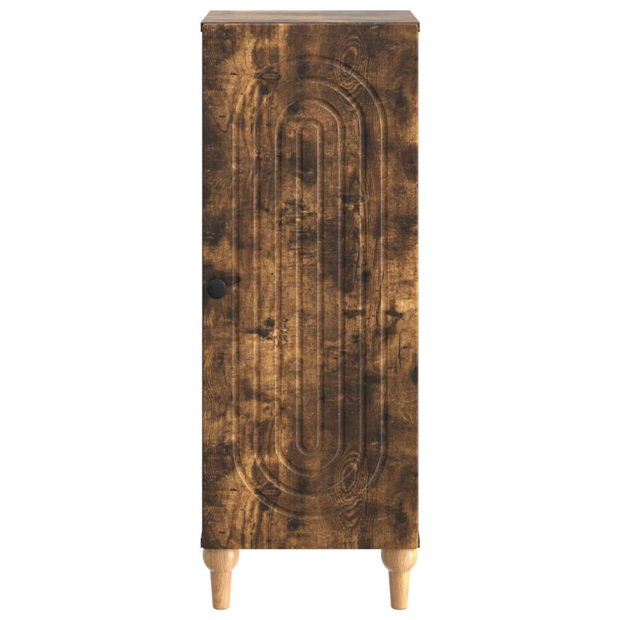Dressoir Gerookt eiken 33 x 34,5 x 90 cm Bewerkt hout