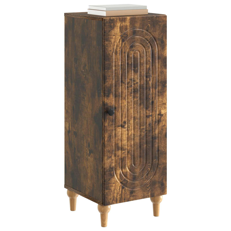 Dressoir Gerookt eiken 33 x 34,5 x 90 cm Bewerkt hout