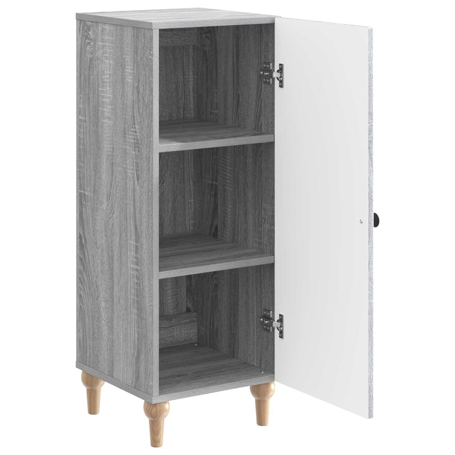 Dressoir Grijs sonoma 33 x 34,5 x 90 cm Bewerkt hout