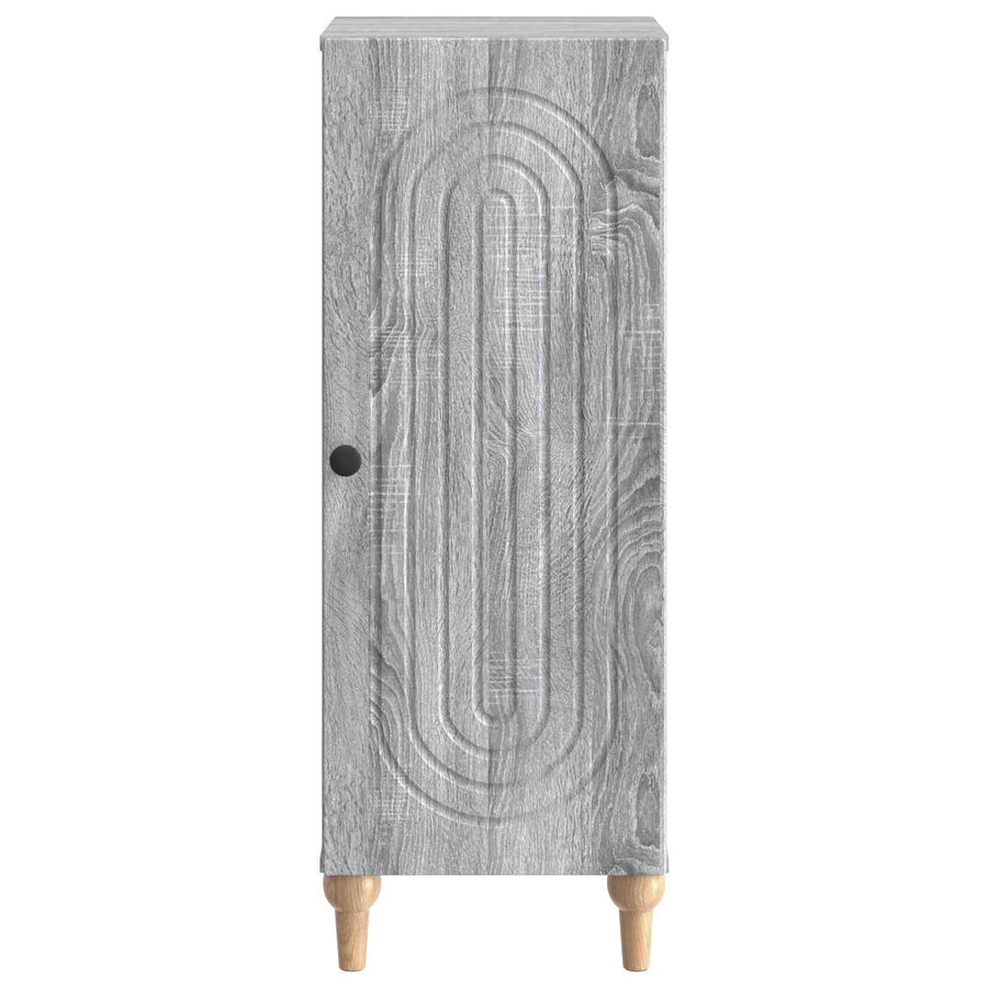 Dressoir Grijs sonoma 33 x 34,5 x 90 cm Bewerkt hout