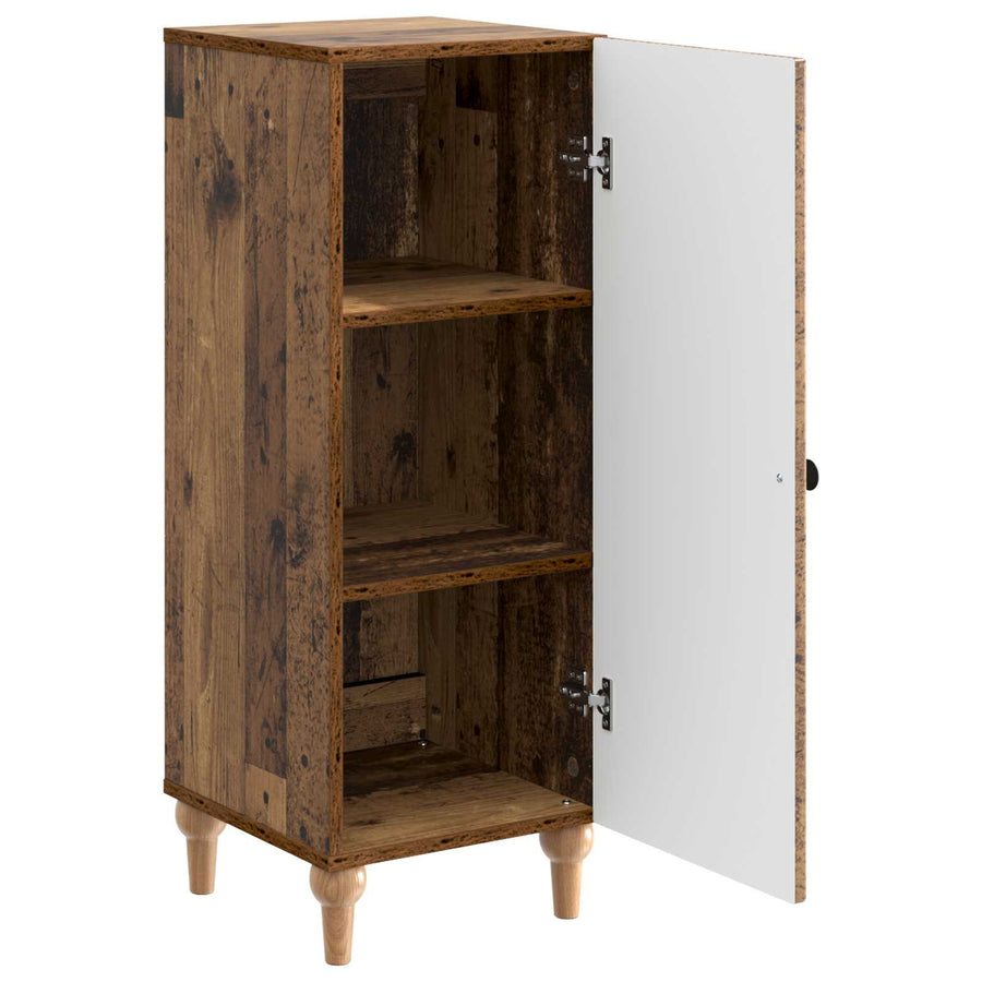 Dressoir Oud hout 33 x 34,5 x 90 cm Bewerkt hout