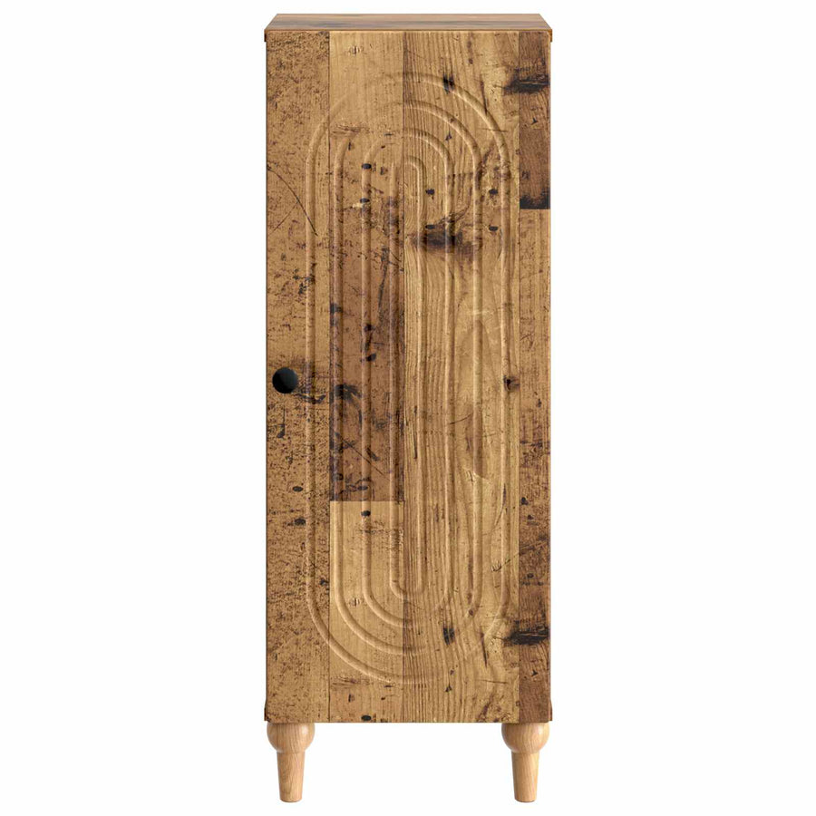 Dressoir Oud hout 33 x 34,5 x 90 cm Bewerkt hout