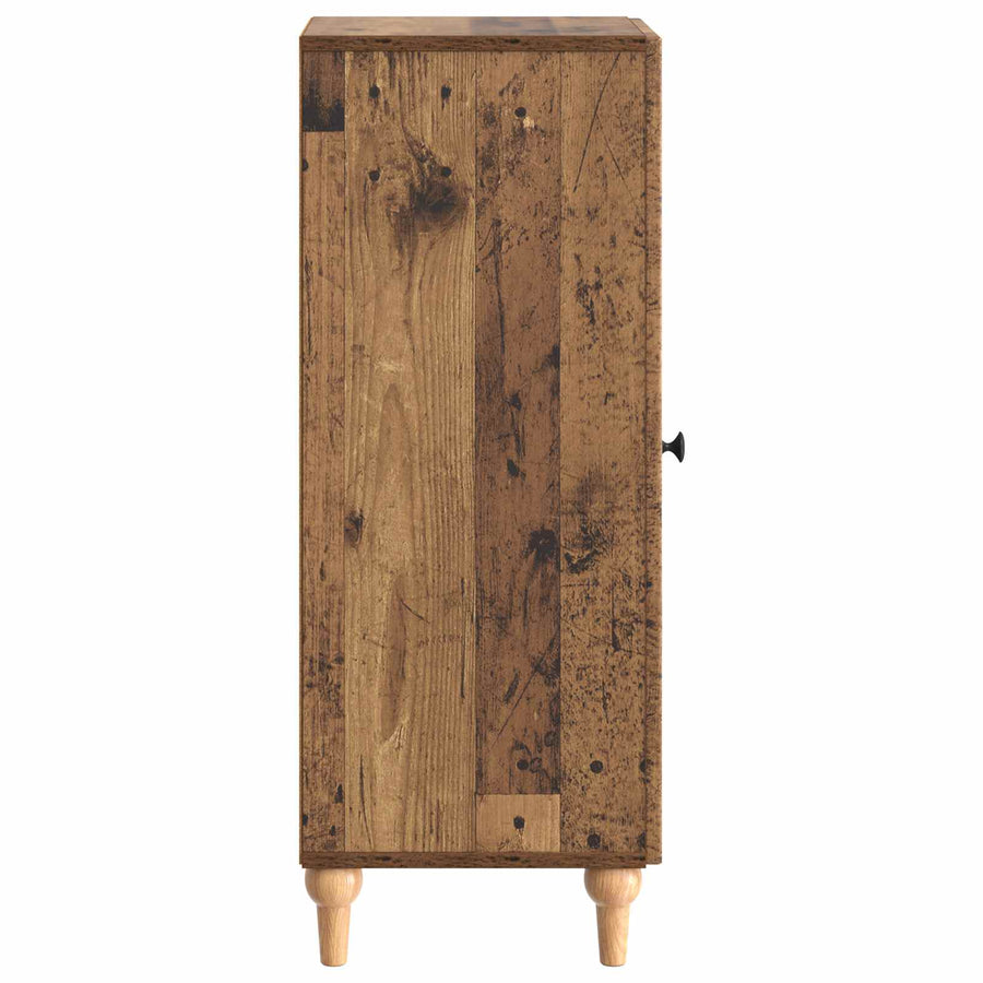Dressoir Oud hout 33 x 34,5 x 90 cm Bewerkt hout