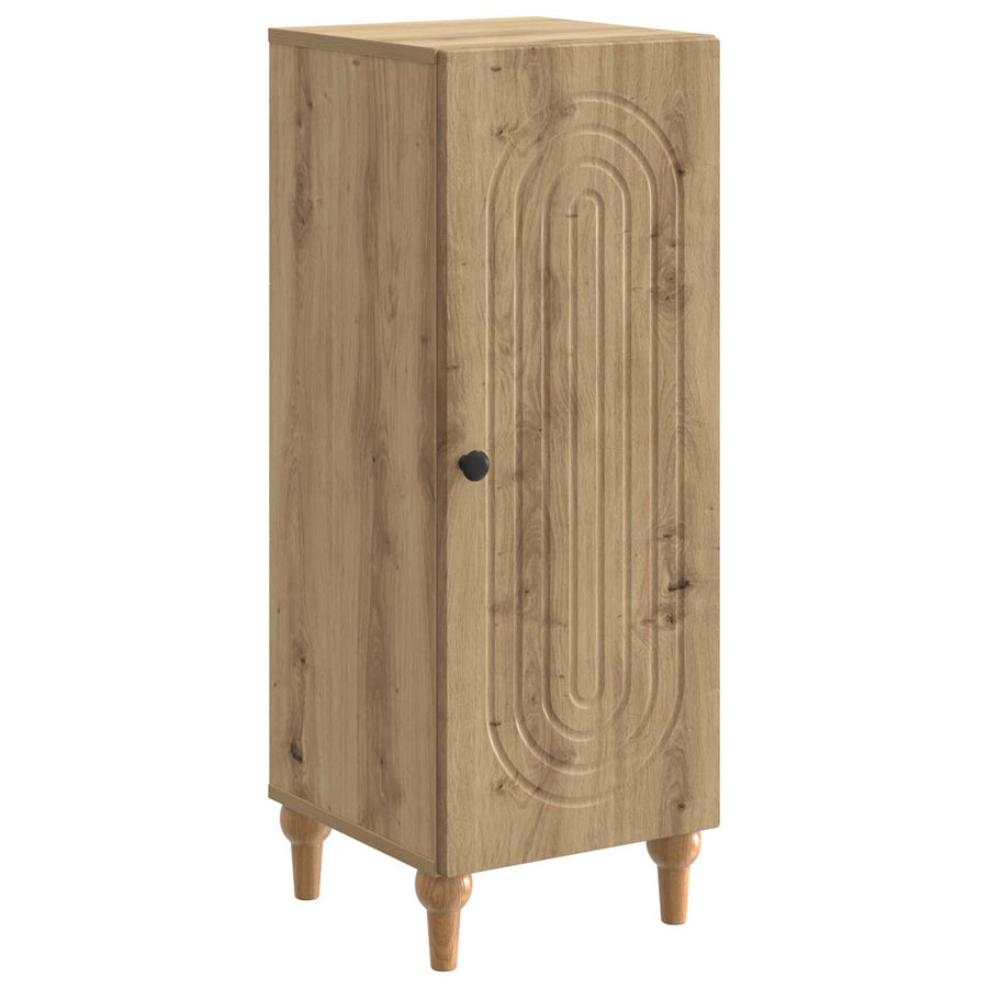 Dressoir Artisanaal eiken 33 x 34,5 x 90 cm Bewerkt hout