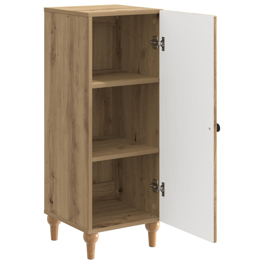 Dressoir Artisanaal eiken 33 x 34,5 x 90 cm Bewerkt hout