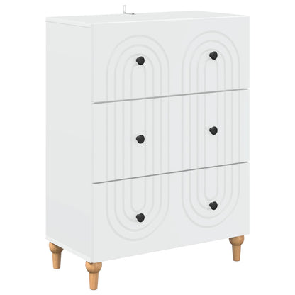 Ladenkast Wit 66 x 34,5 x 90 cm Bewerkt hout