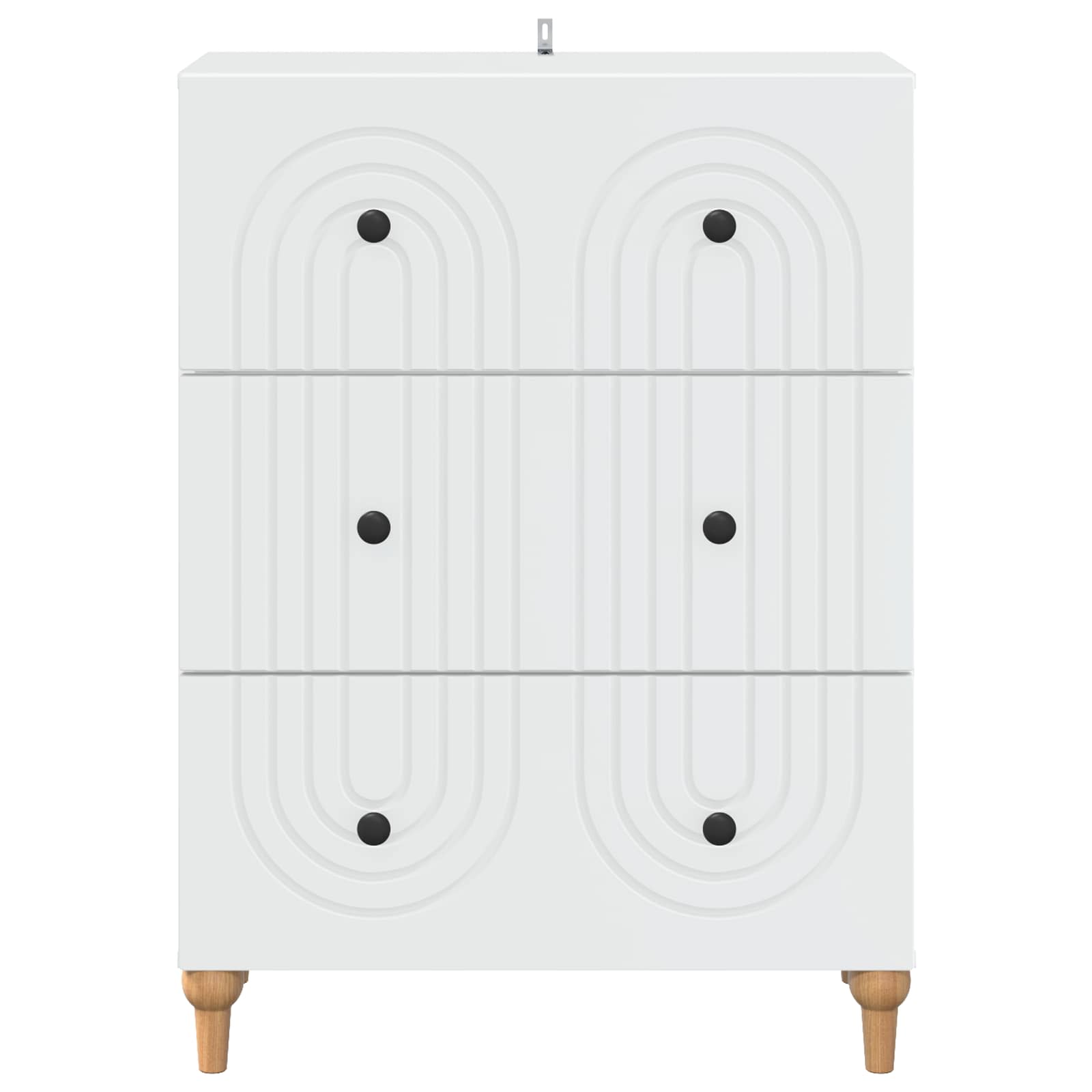 Ladenkast Wit 66 x 34,5 x 90 cm Bewerkt hout