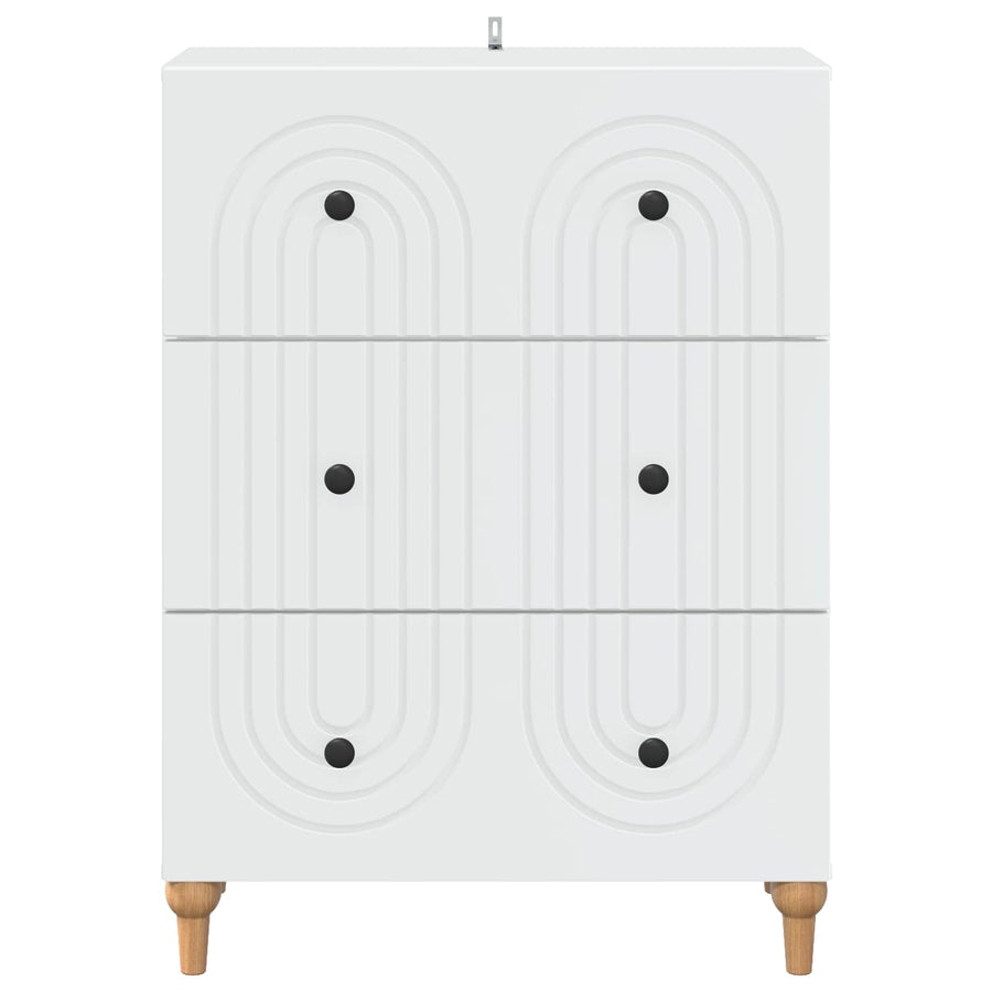 Ladenkast Wit 66 x 34,5 x 90 cm Bewerkt hout