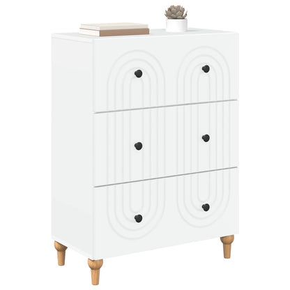 Ladenkast Wit 66 x 34,5 x 90 cm Bewerkt hout