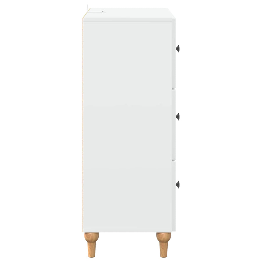 Ladenkast Wit 66 x 34,5 x 90 cm Bewerkt hout