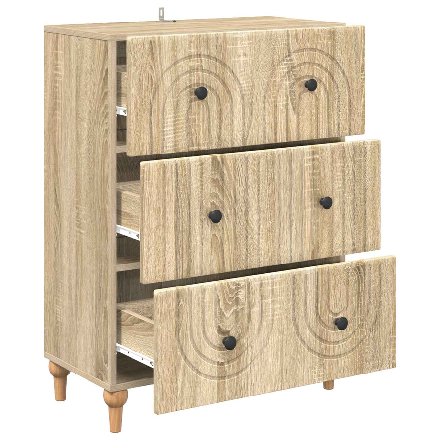 Ladenkast Sonoma Eiken 66 x 34,5 x 90 cm Bewerkt hout