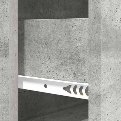 Ladenkast Betongrijs 66 x 34,5 x 90 cm Bewerkt hout