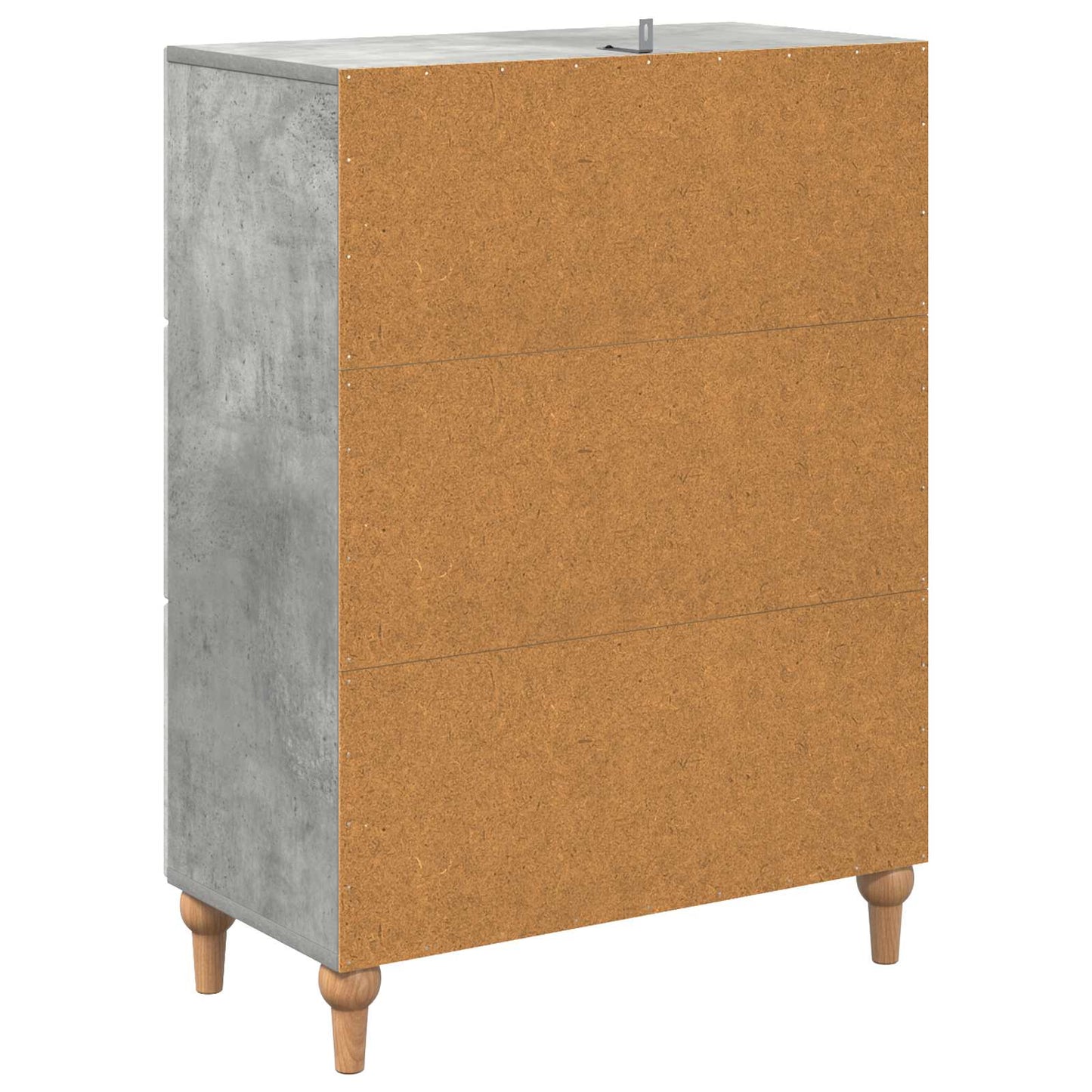 Ladenkast Betongrijs 66 x 34,5 x 90 cm Bewerkt hout