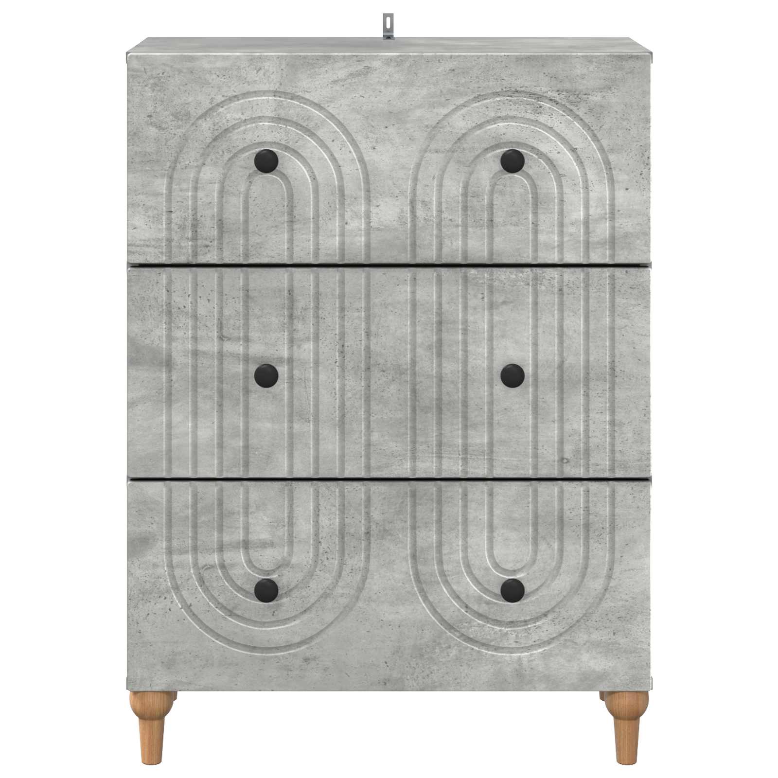 Ladenkast Betongrijs 66 x 34,5 x 90 cm Bewerkt hout