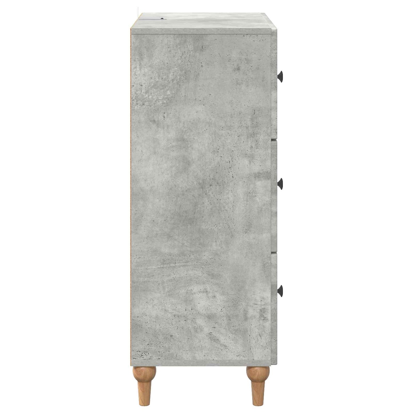 Ladenkast Betongrijs 66 x 34,5 x 90 cm Bewerkt hout