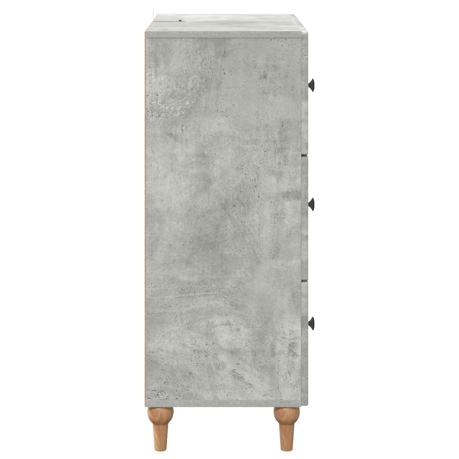Ladenkast Betongrijs 66 x 34,5 x 90 cm Bewerkt hout