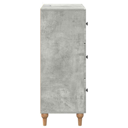 Ladenkast Betongrijs 66 x 34,5 x 90 cm Bewerkt hout