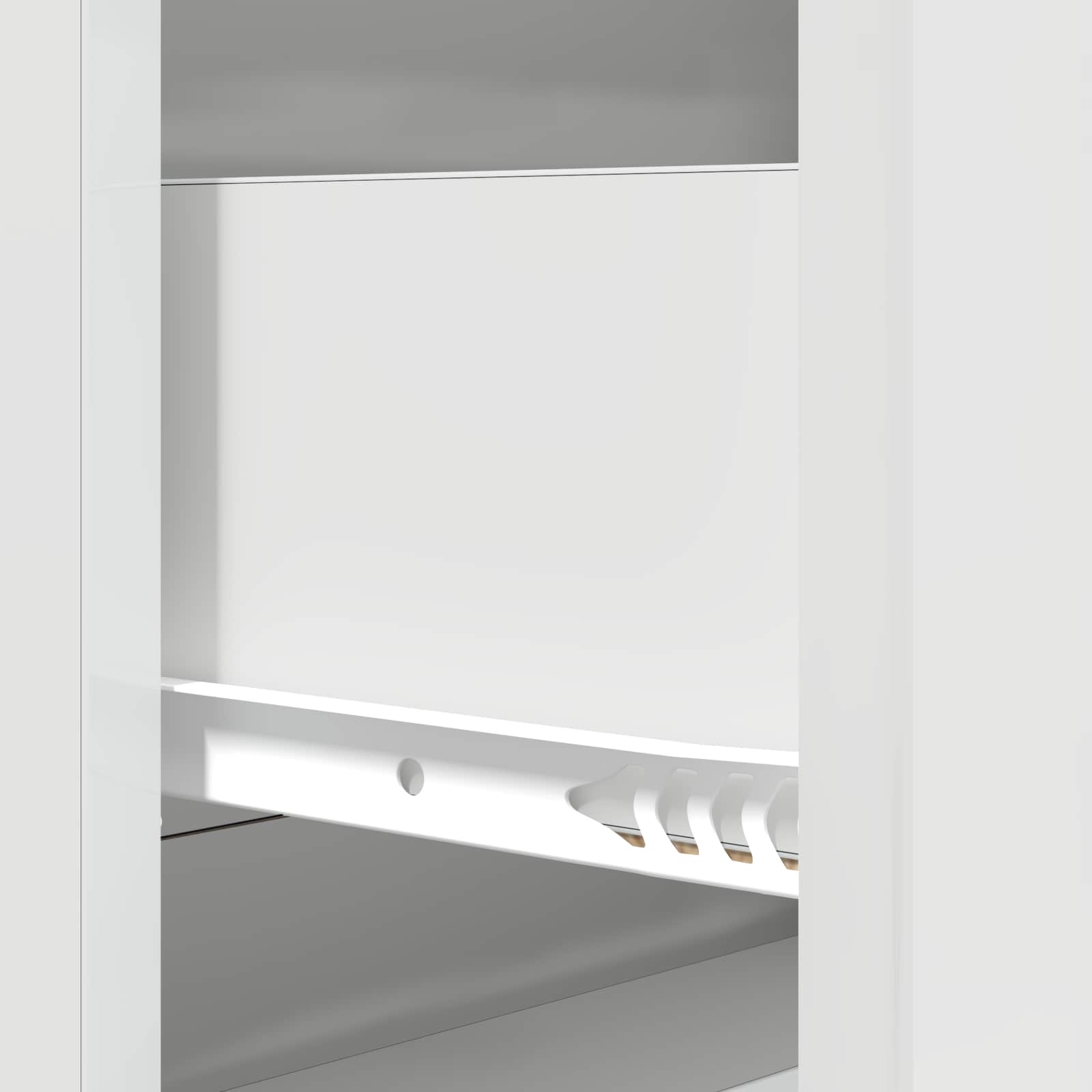 Ladenkast Hoogglans Wit 66 x 34,5 x 90 cm Bewerkt hout